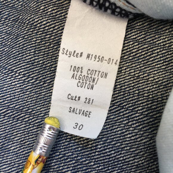 Current/Elliott The Buckle Back Button Fly Selvedge Jeans 30 - Picture 7 of 11
